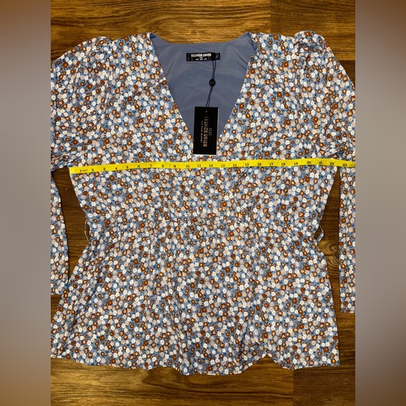 FASHION UNION Plus Wrap Blouse size 16 - Picture 7 of 11